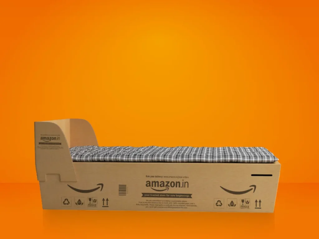 BEYOND DELIVERIES: AMAZON TURNS BOXES INTO BEDS